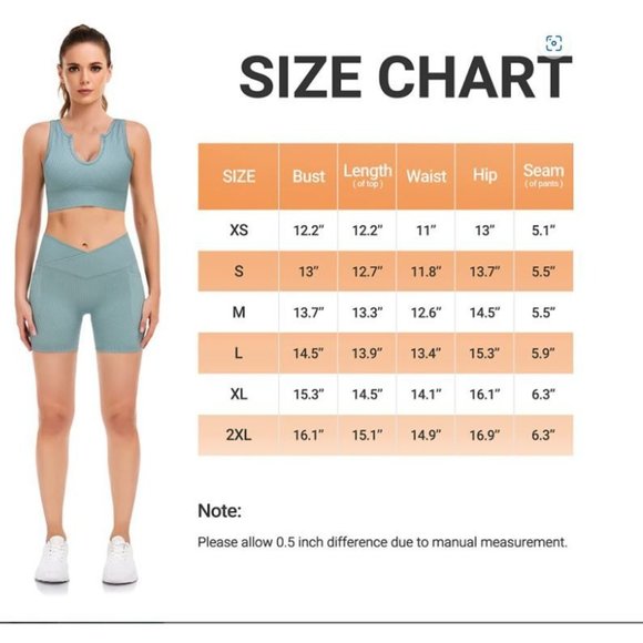 Mirity Ribbed Workout Sets 2 Piece for Women Yoga Seamless Outfits with Pockets - Picture 4 of 8